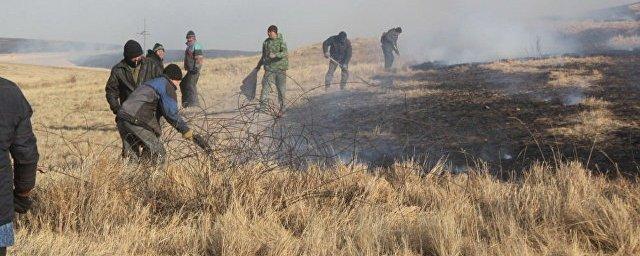 Из Монголии на Бурятию надвигается крупный степной пожар