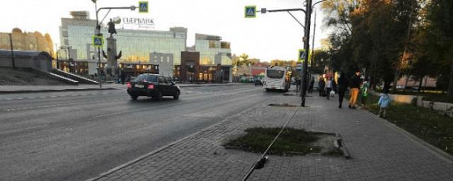 В Липецке установили первые двойные фонари