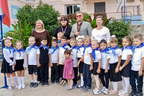 Депутат Думы Астраханской области Владимир Сухарев поучаствовал в посвящении воспитанников детского сада в «Орлята-дошколята»