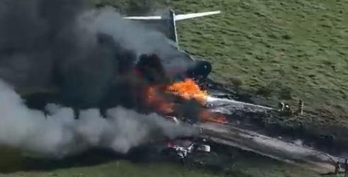 В Техасе упал вылетевший из аэропорта Хьюстон самолет с 21 пассажиром