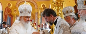 Патриарх Кирилл освятил главный храм МЧС России в районе Фили-Давыдково