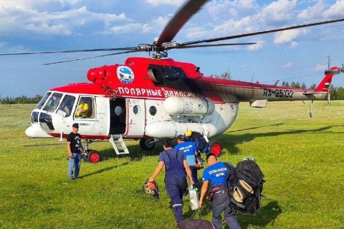 В Якутии пропал вертолет Robinson с четырьмя людьми на борту, власти организовали поисковые работы