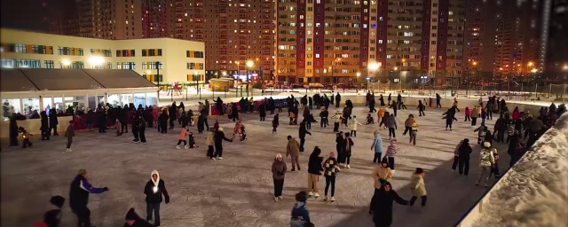 Крупные катки Красногорска за неделю посетили около шести тысяч человек
