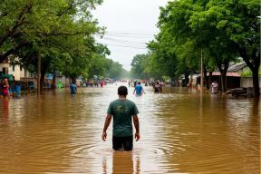 Десятки волонтеров из городов РФ приехали в Дагестан бороться с паводком