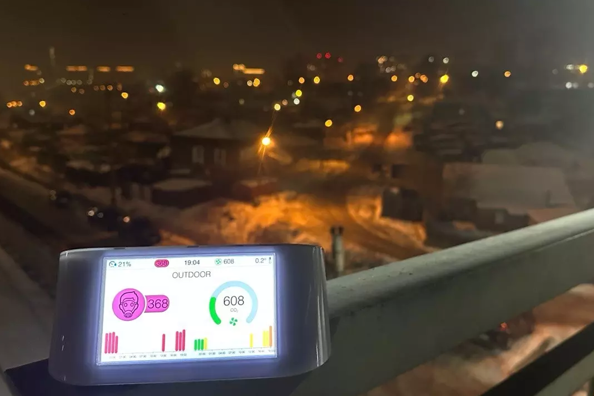 В Николаевке Красноярска до введения режима «черного неба» зафиксировали значительное загрязнение воздуха