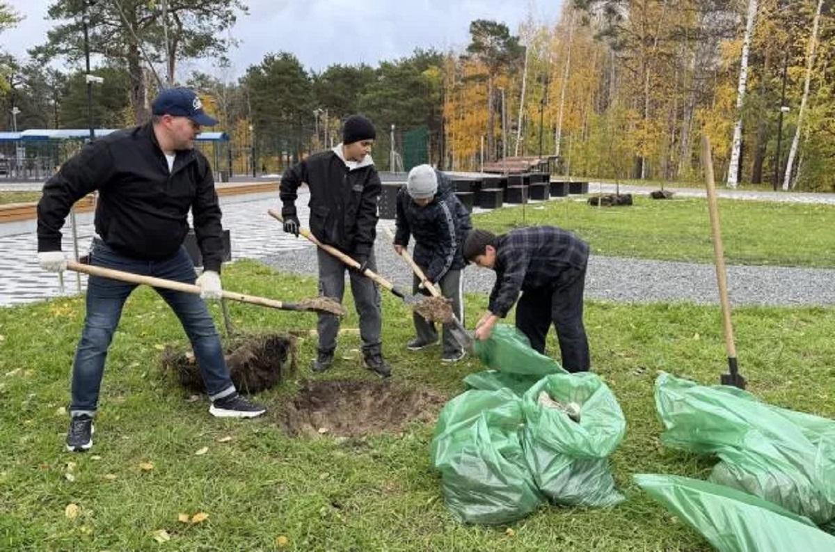 В Саранске высадили более сотни новых деревьев для улучшения экологии