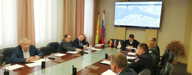 В мэрии Чебоксар рассмотрели вопросы повышения безопасности на дорогах города