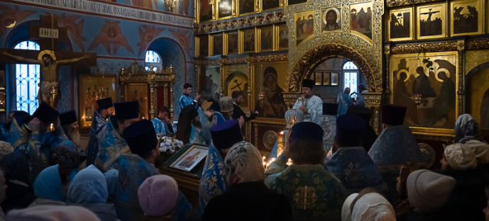 В Пушкине совершили богослужение в честь иконы Божией Матери «Скоропослушница»