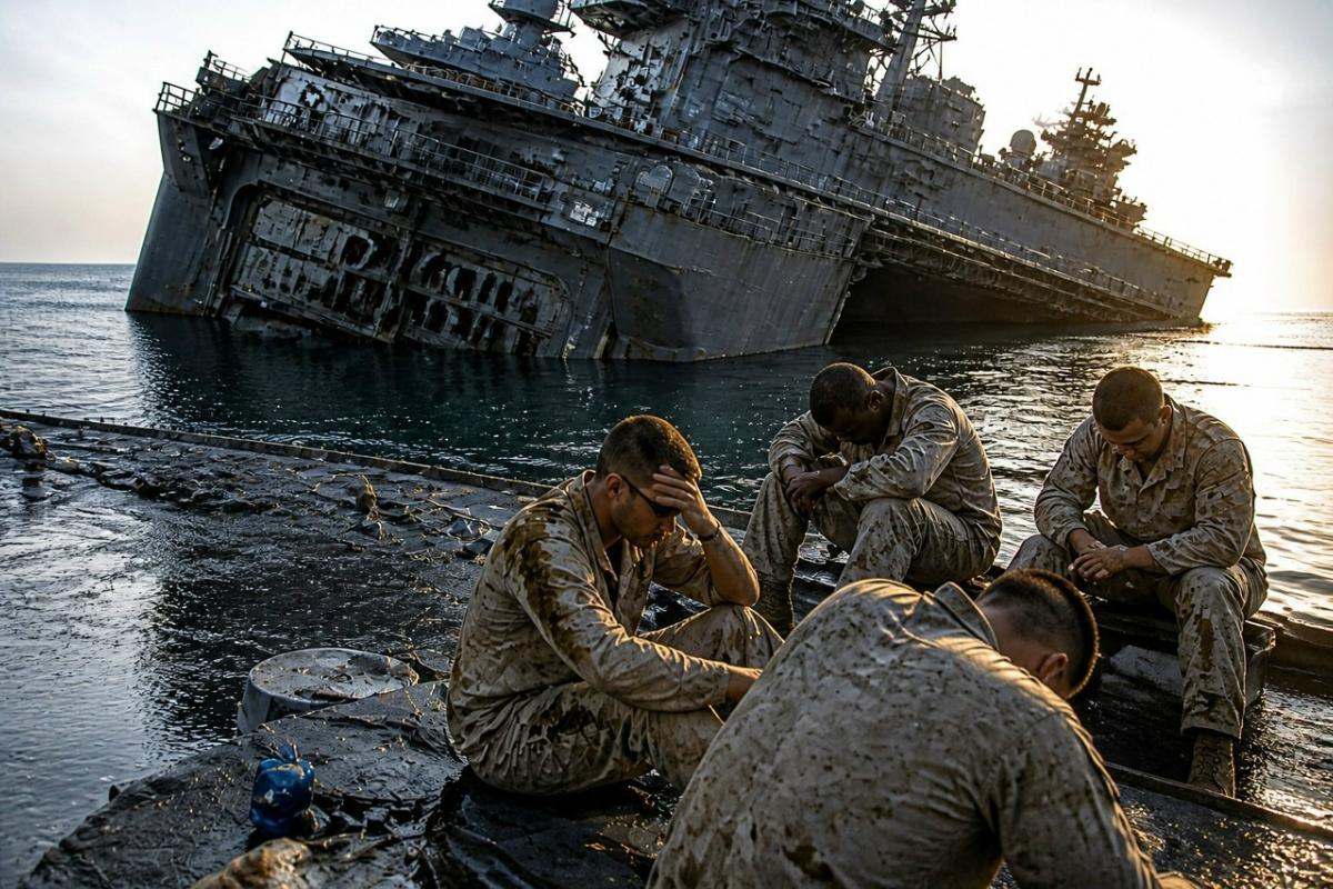 Без туалетной бумаги и чистого белья. Американский авианосец «Линкольн» медленно идет ко дну
