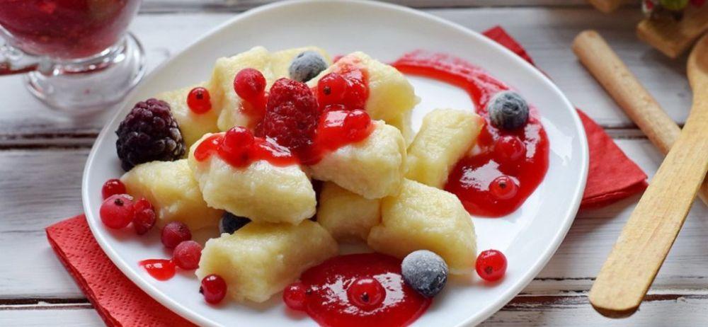 ПП Рецепт Ленивые вареники с ягодами