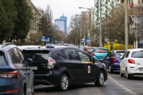 В Варшаве таксисты выходят на протесты в связи с низкими тарифами за поездку