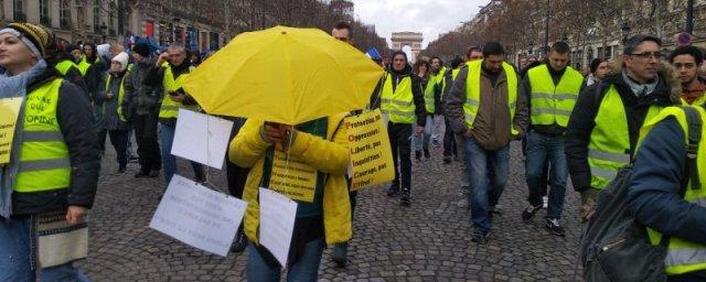 Во Франции прошла 23-я по счету акция протеста «желтых жилетов»