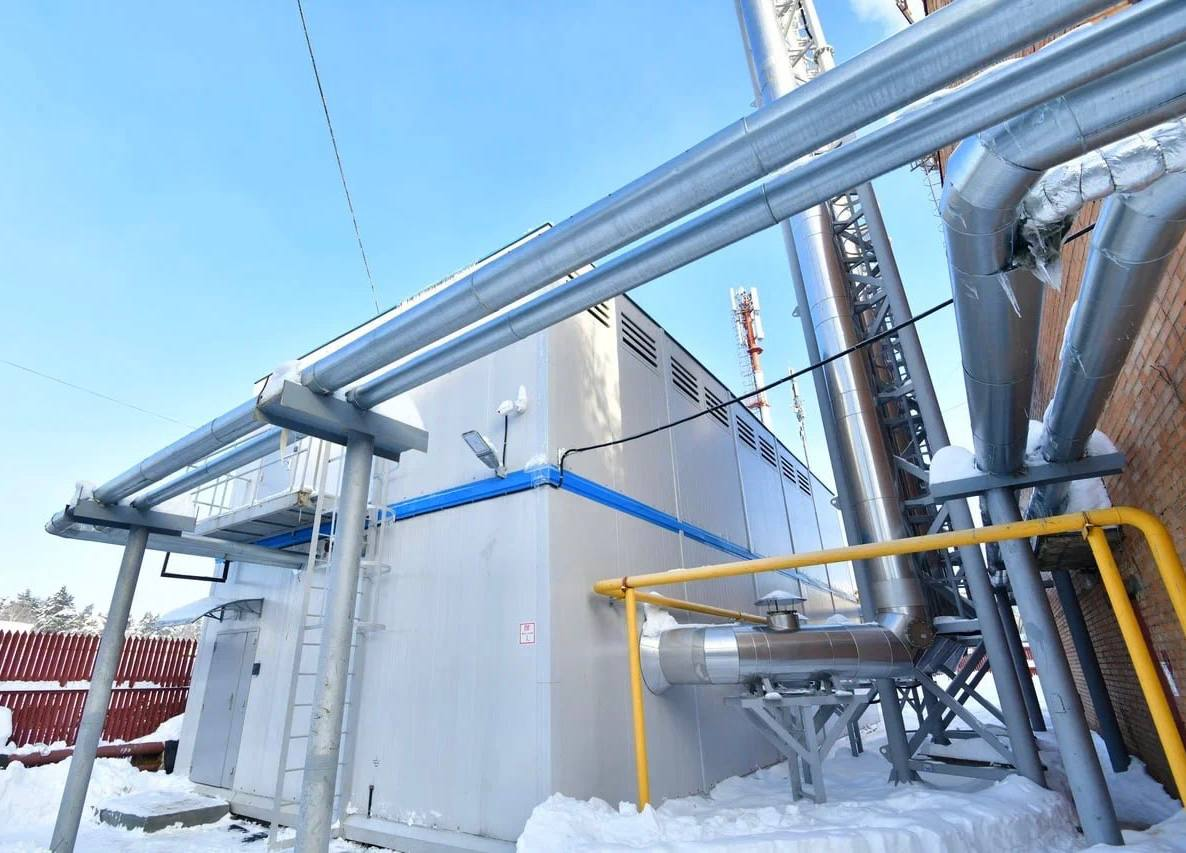 В поселке Челюскинский Городского округа Пушкинский ввели в эксплуатацию новую блочно-модульную котельную