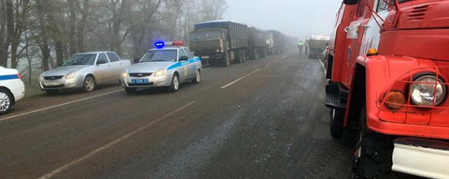 В ДТП с участием КАМАЗа и микроавтобуса в Краснодарском крае погибли пять человек