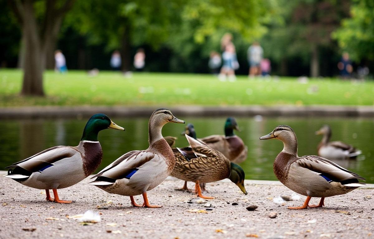 В сквере «Содружество» установили автомат с полезным кормом для уток