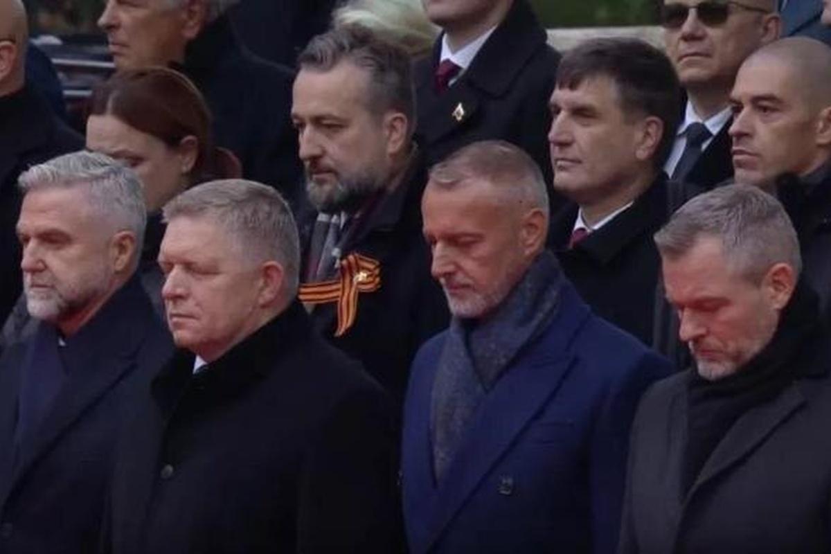 Депутат Европарламента пришел на годовщину Карпатско-Дуклинской операции с георгиевской лентой