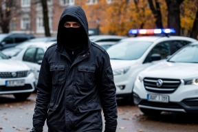 Перед взрывом авто ДПС в Москве очевидцы заметили подозрительного человека в маске