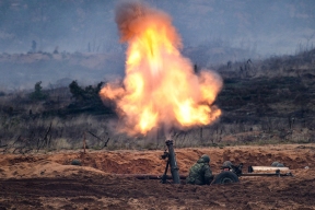 Украина обстреляла кассетными снарядами Горловку