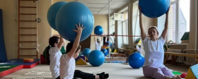 В Ивантеевке проводят симметричную гимнастику для детей
