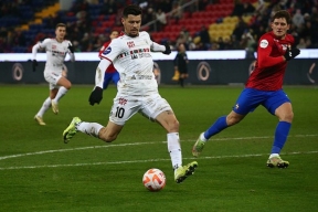 CSKA avoided defeat in the final minutes of the match with Rubin