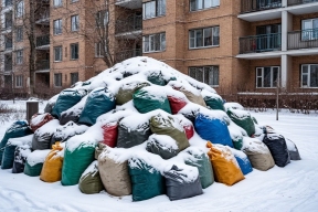 В Казани уже три недели не могут наладить вывоз мусора из дворов