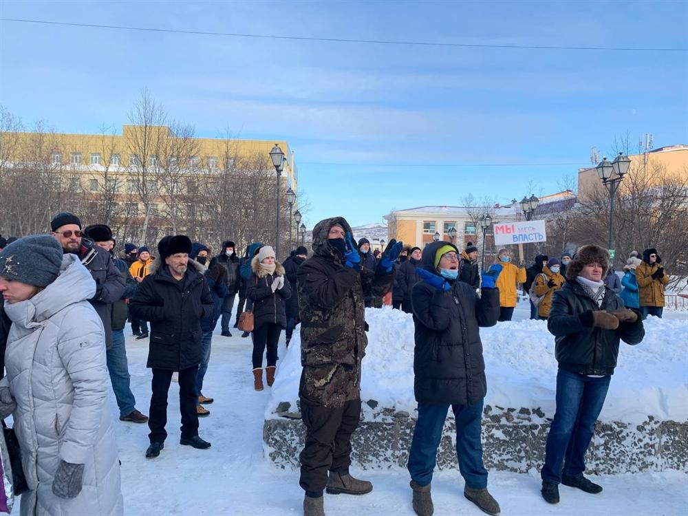 На акции в поддержку Навального в Хабаровске начались задержания