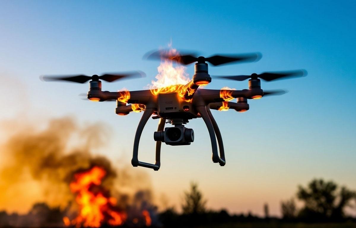 В Ростовской области из-за атаки беспилотников загорелся лесной массив