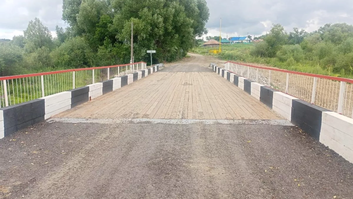 В Алтайском крае досрочно отремонтировали мостовое сооружение