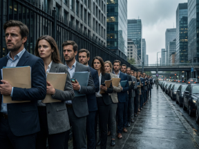 Работу больше не ищут — её выгрызают. Ажиотаж на рынке труда: очереди ищущих «за забором»