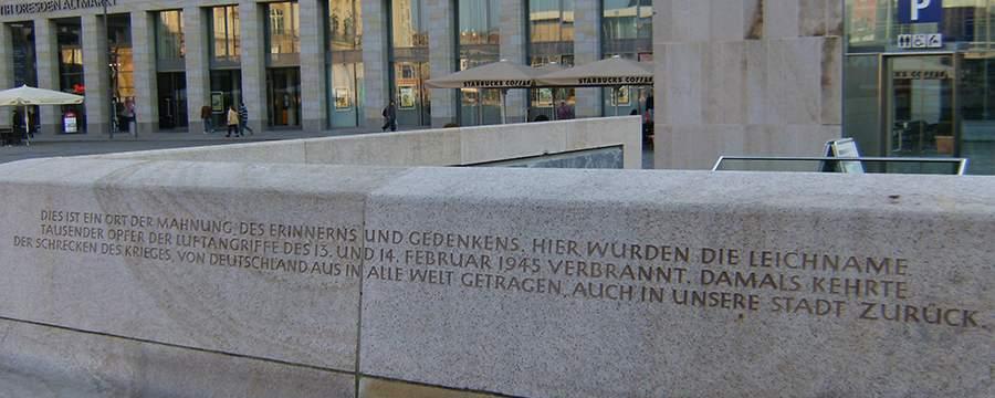 Власти Дрездена: удаление мемориальной надписи является частью перепланировки