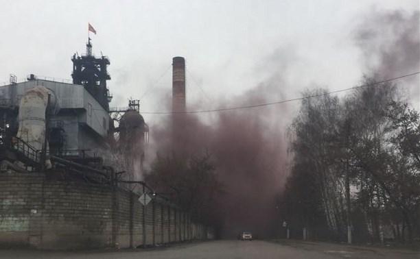 В Тульской области на металлургическом заводе произошел выброс‍