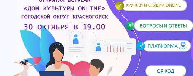 В Красногорске впервые пройдет встреча «ДК Онлайн»