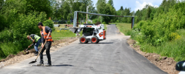 В поселке Шевляково активно ремонтируют дороги, дома и облагораживают парк