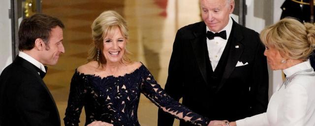 Couples Biden and Macron show their unity during a lavish lunch at the White House