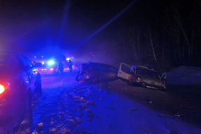 В крупной аварии на трассе «Сибирь» в Иркутской области пострадали пять человек