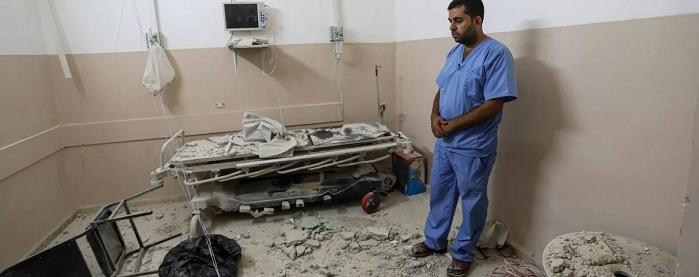 Israeli Air Force launched airstrikes on Nasser's hospital compound in Gaza