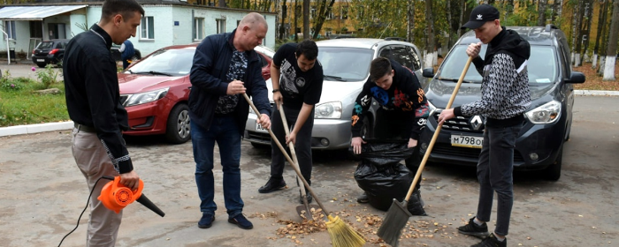 Пушкинские медики навели порядок на территории подразделений больницы