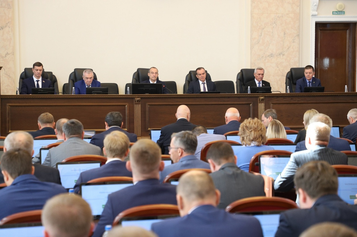 На сессии парламентарии согласовали кандидатуру первого вице-губернатора Кубани