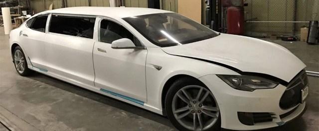 Лимузин на базе Tesla Model S выставили на онлайн-аукцион