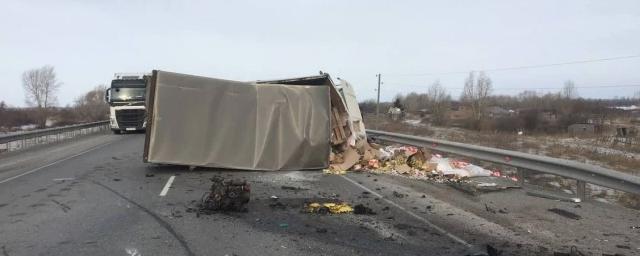 В Красноярском крае в ДТП с грузовиком пострадали два человека