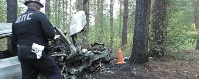 В жуткой аварии на Урале два пассажира заживо сгорели в машине