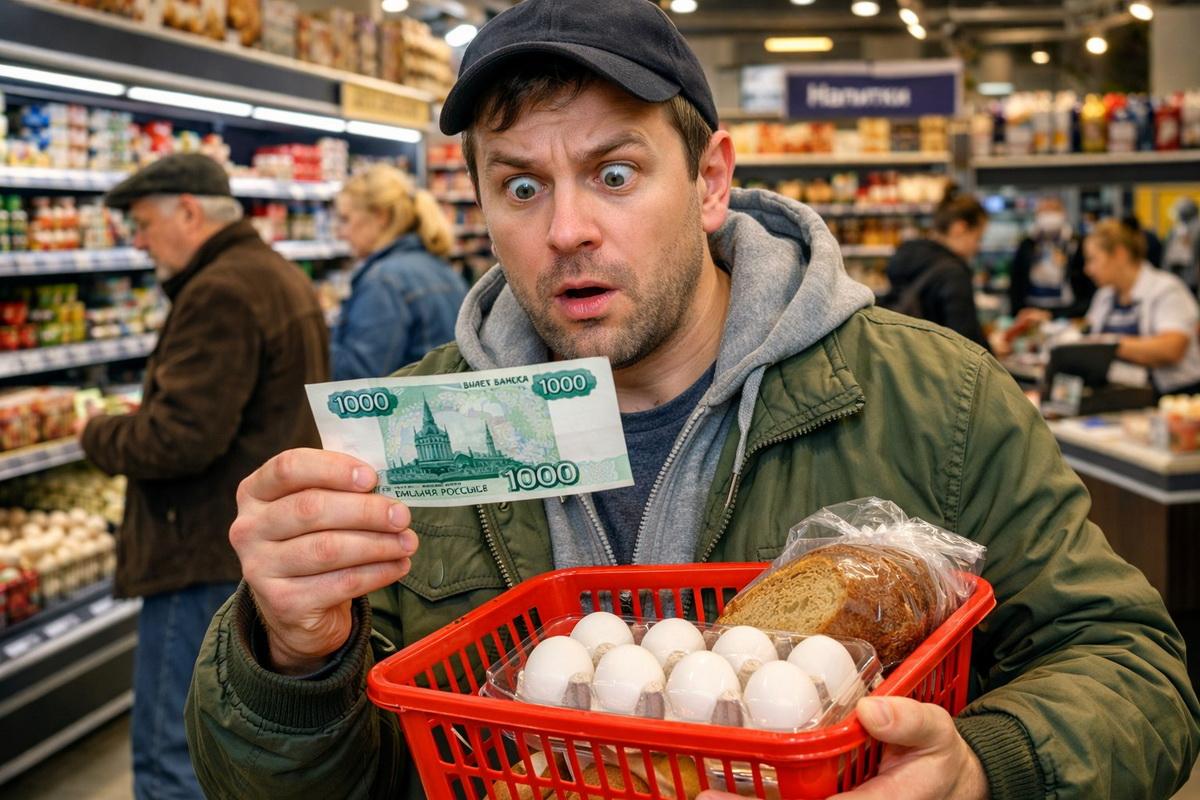 1000 рублей – это ни о чем! Россияне тратят больше, но покупают меньше. Как это возможно?