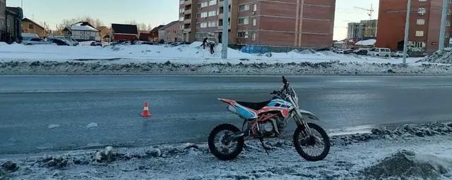 В Новосибирске произошла первая в 2023 году авария с мотоциклом