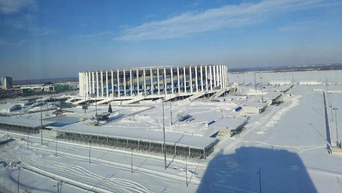 Здание стадиона в Нижнем Новгороде заливает дождями из-за недоделок застройщика на 1 млрд рублей