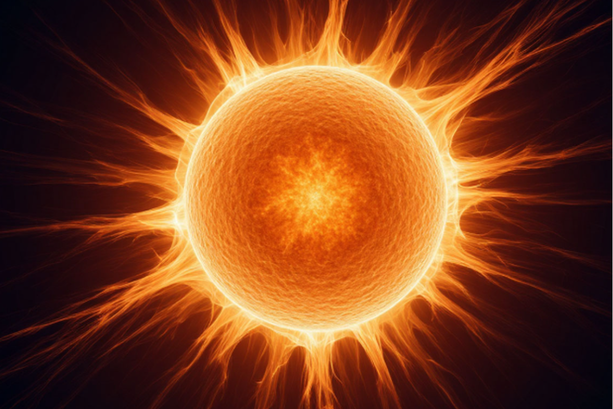 Выброс плазмы от мощной вспышки на Солнце не задел Землю