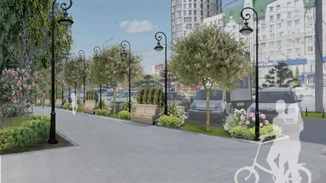 В Омске благоустроят территорию на улице Маршала Жукова
