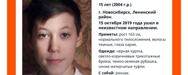 В Новосибирске разыскивается 15-летний школьник Левентэ Конц