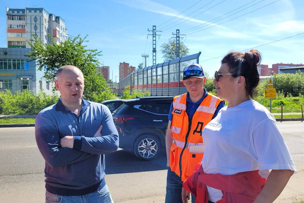 Анна Кротова со специалистами оценила состояние Букинского шоссе в г.о. Лобня