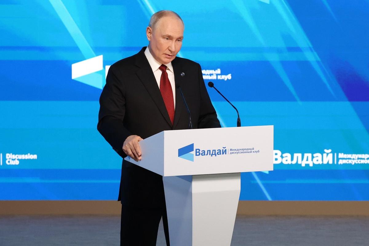 Путин на «Валдае»: прекращение огня на Украине — лучший сценарий, если Киев примет условия Москвы