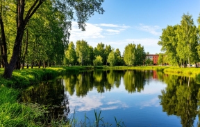 В Рязани продолжается благоустройство Черезовских прудах